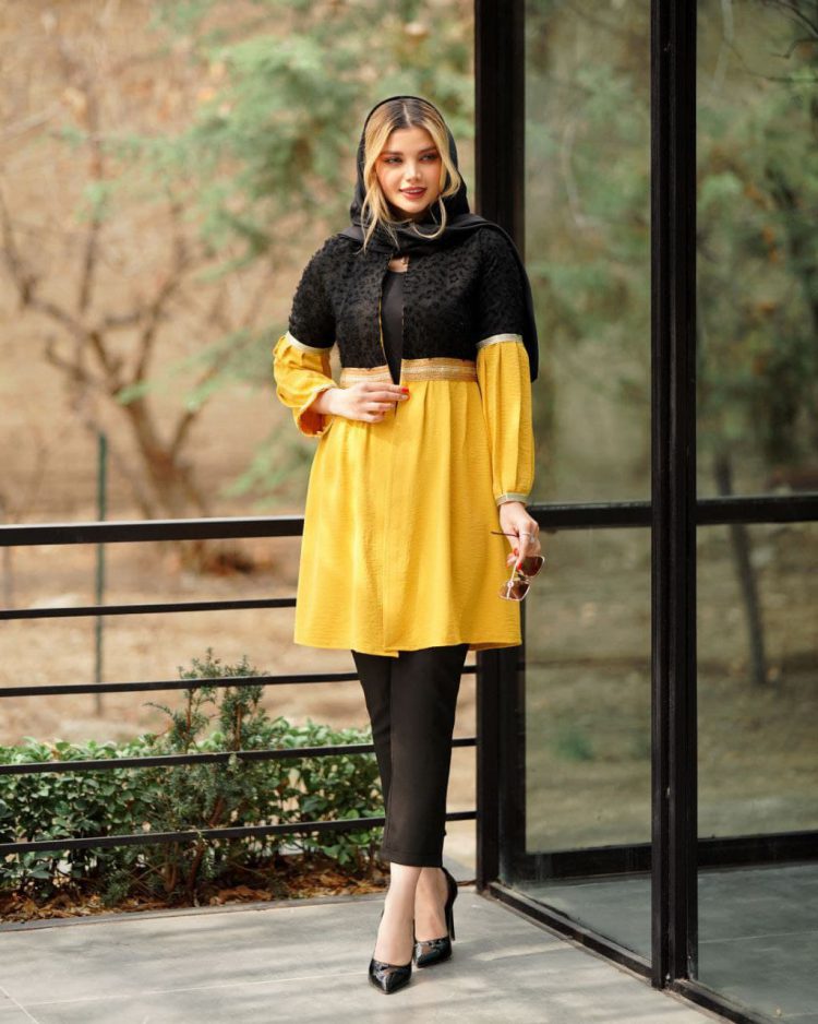مانتو ترکیبی شیک 1401