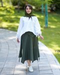 شومیز+دامن شلواری ست جدیدتابستانه