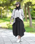 شومیز+دامن شلواری ست جدیدتابستانه