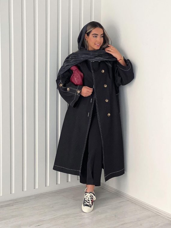 مانتو بلند جین