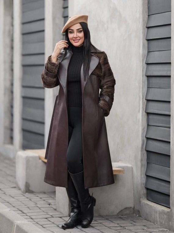 مانتو چرم مدل کوپر