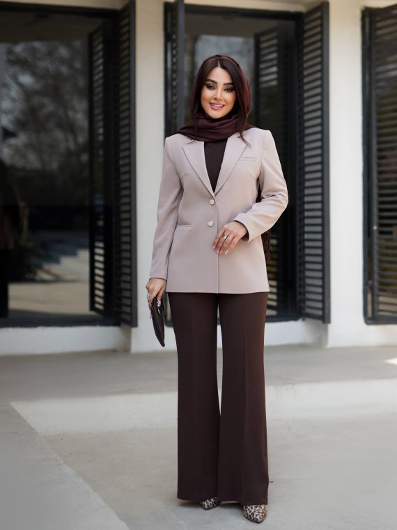 مانتو کت کرپ مدل هلیا